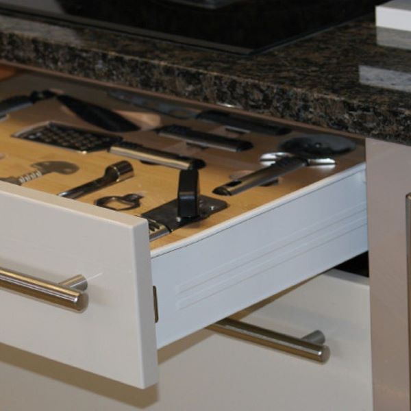 Metal Sided Kitchen Drawer Range